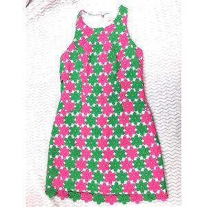 Lilly Pulitzer Pearl Dress Two Tone Lace Size 4